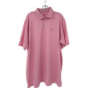 Rhoback Mens Pink Ribbon‎ Polo Shirt XXL Breast Cancer Awareness Collared